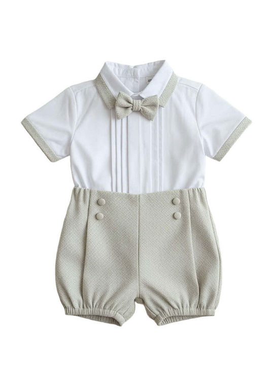 Kids Summer Suit 3 Pieces Beige 100000AG1000432