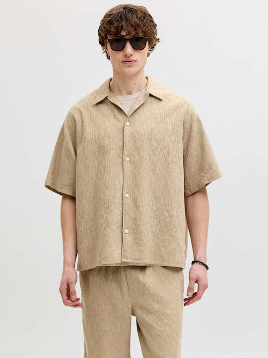 Jack & Jones Kurzärmeliges Baumwollhemd in brei...