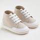 Ever Kid Βαπτιστικά Δερμάτινα Sneakers Μπεζ
