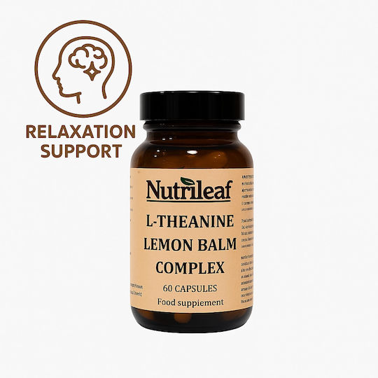 Nutrileaf L-theanine With Lemon Balm 60 Κάψουλες Λεμόνι