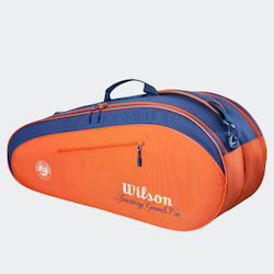 Wilson Team Θήκη Τένις 6 Ρακετών Πορτοκαλί