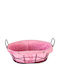 Raki Metallischer Rosa Brotkorb 25x20x8cm