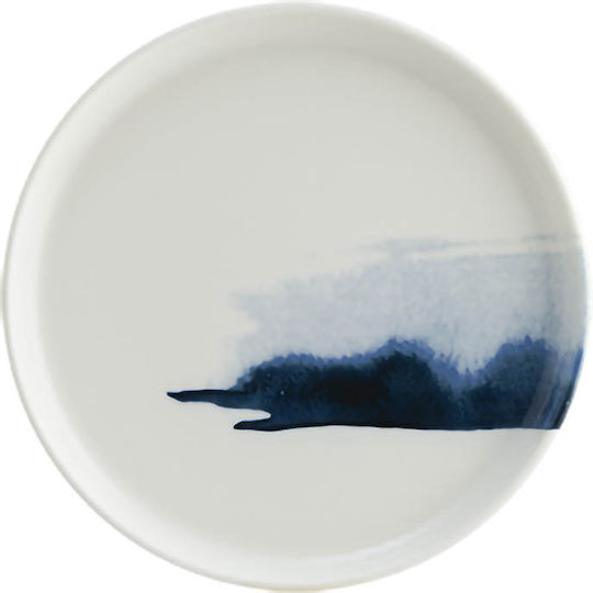 Bonna Blue Shallow Plate Made of Blue Porcelain with Diameter 16cm
