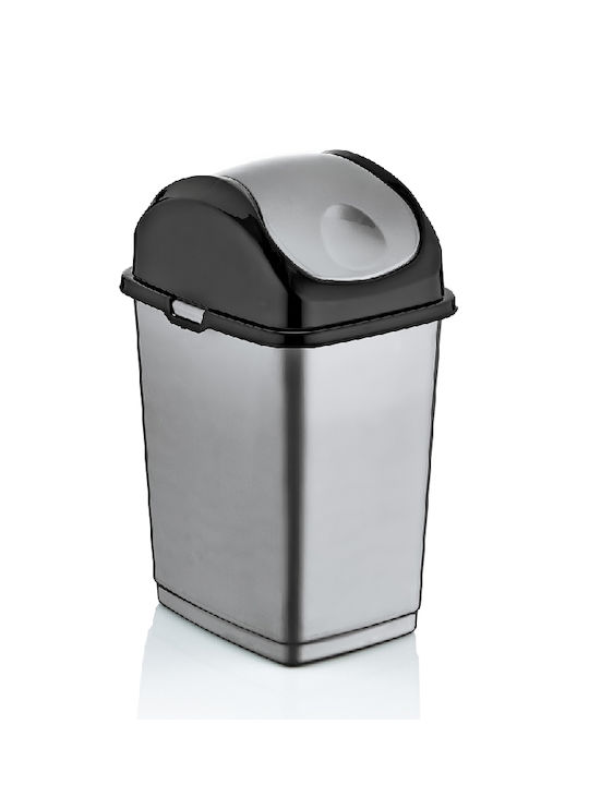 Raki Waste Bin Plastic Gray 35lt