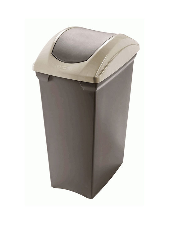 Raki Coș de Gunoi Plastic Bej 15l