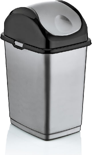 Raki Κάδος Απορριμμάτων Πλαστικός Γκρι 10lt
