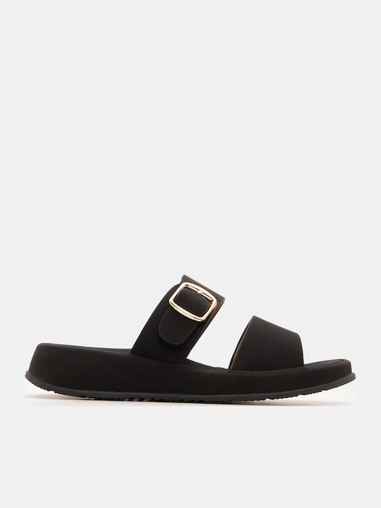 Sandale Casual Damă Flatforme Negre