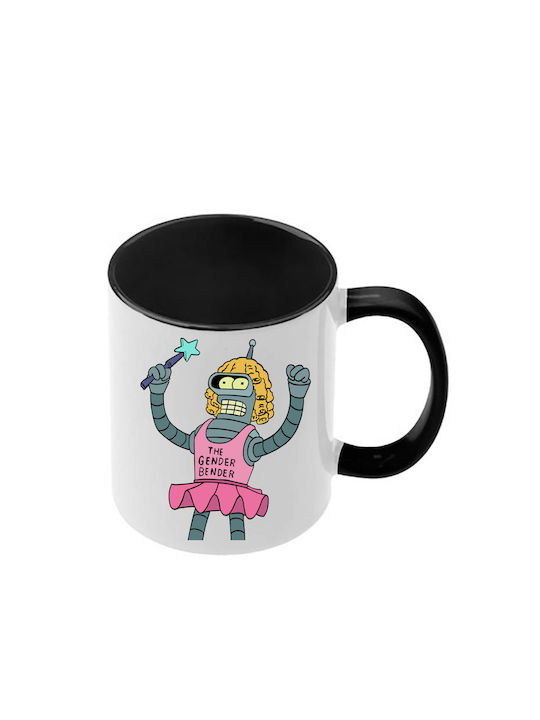 Futurama Tasse Mit Schwarze Griff Innen