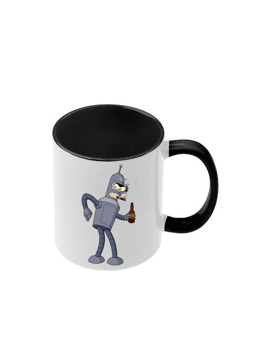 Futurama Tasse Mit Schwarze Griff Innen