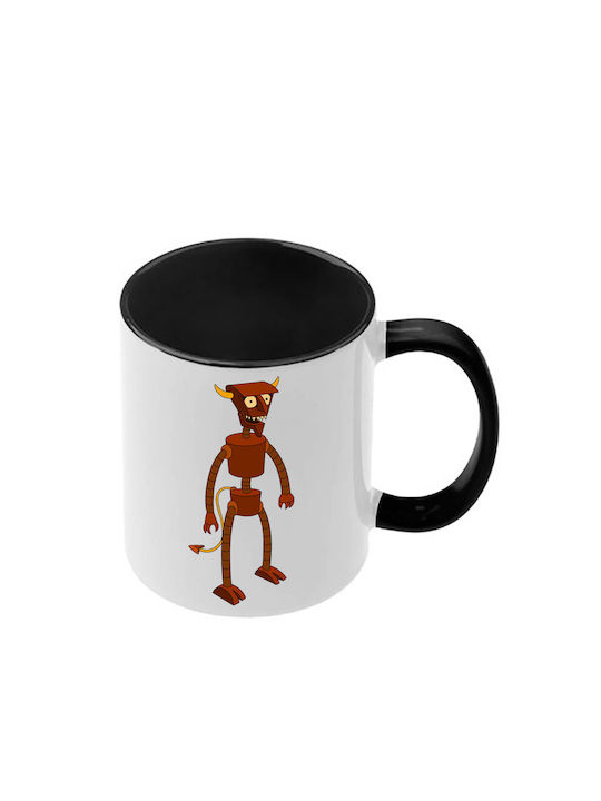Futurama Tasse Mit Schwarze Griff Innen