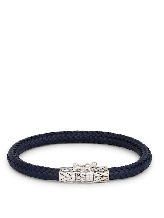 Buddha to Buddha Women's Leather Bracelet 21cm 149 Navy