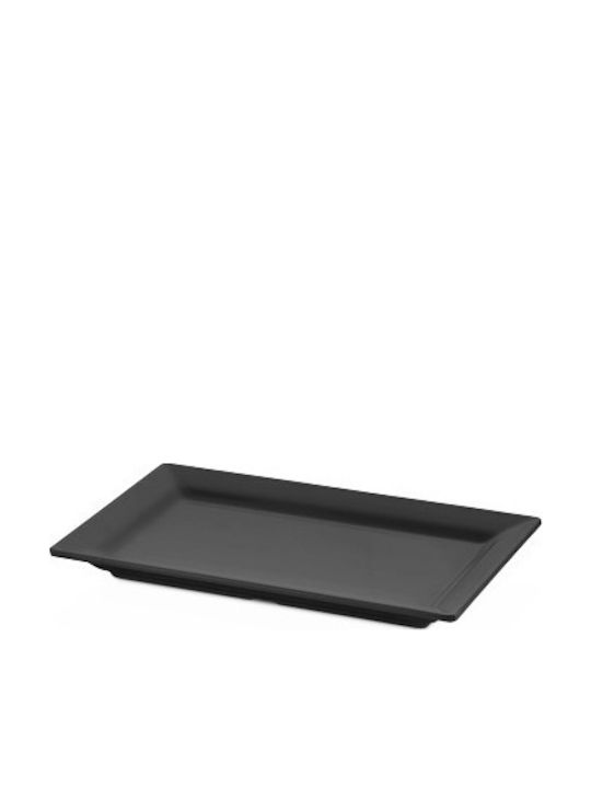 Raki Plator Decorative Din Porțelan Negru 26.5x16cm