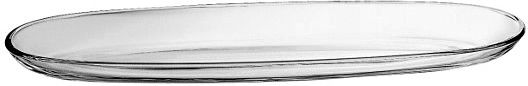 Vidivi Fenice Decorative Oval Glass White Platter 41x11.5cm