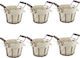Set 6 Round Bread Serving Baskets Raki 20x16x16...