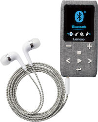 Lenco Mp3 Mp4 Player 8gb Expandable 1.8" Lcd Screen Bluetooth Earphones Included Charcoal-grey