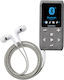 Lenco Mp3 Mp4 Player 8gb Extensibil Ecran Lcd 1.8" Bluetooth Căști Incluse Gri Antracit