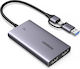 HDMI към USB-C/USB-A карта за заснемане на видео 4K Loop-out 2K 30Hz запис Plug & Play за живо излъчване съвместима със смартфон конзола DSLR камера лаптоп Windows PC MacOS Linux
