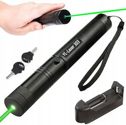 Green Laser Pointer Presentations Abyz Power <10000 Mw Li-ion Battery 4800 Mah Wavelength 532 Nm 16 X 2 Cm Premium Quality Black