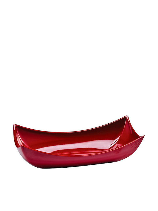 Raki Raki Servierplatte Rechtecke Melamin Rote 47,5x26cm