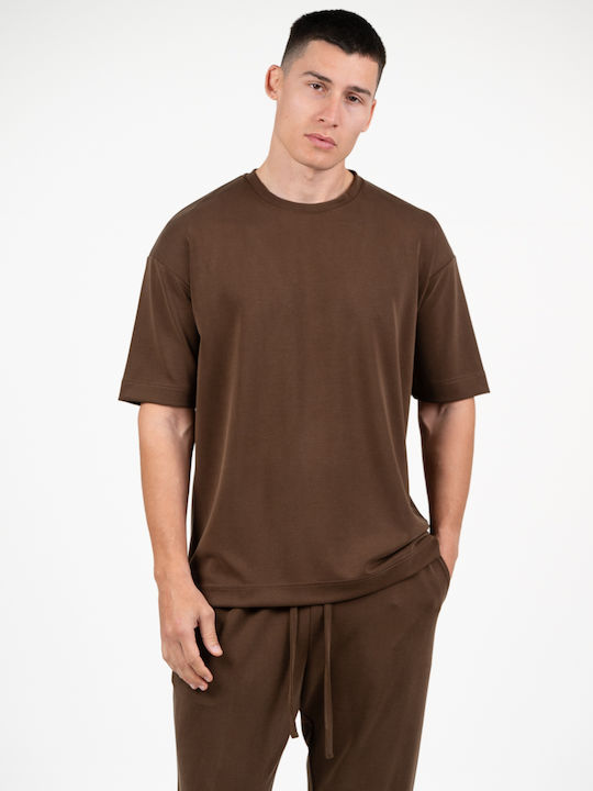 Vittorio Artist Polo T-shirt Brown 200-2526-JORDAN