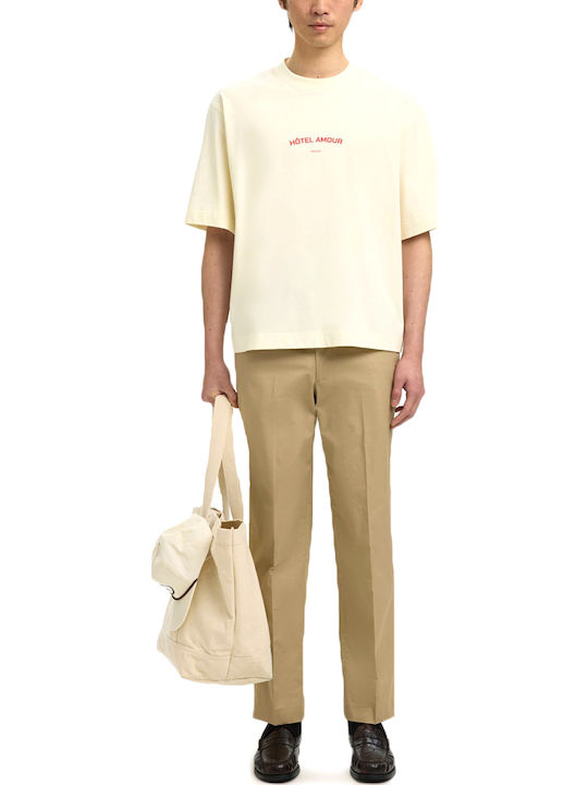 Selected T-shirt Ecru 16100453