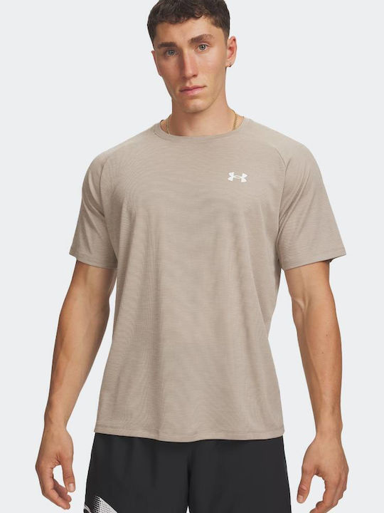 Under Armour Athletic T-shirt Grey-brown/White