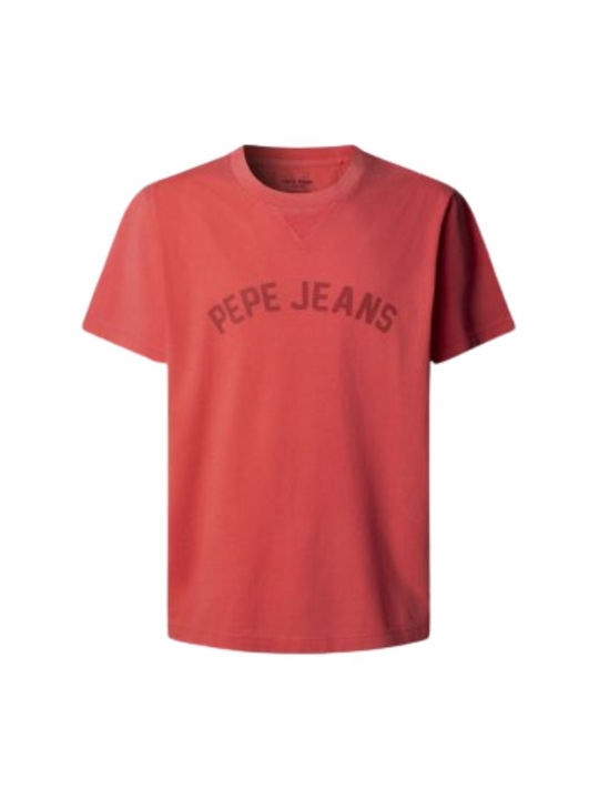Pepe Jeans Drop 2b Herrenblusen Kurzarm Rot