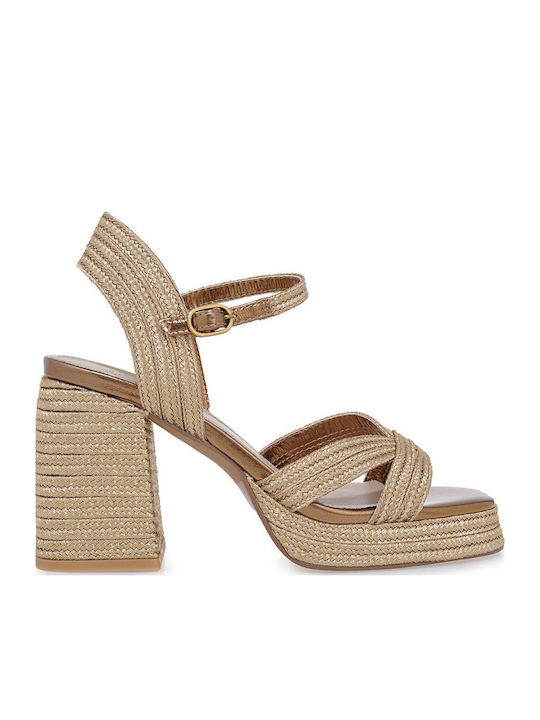 Exe Havana 002 Gold Sandals