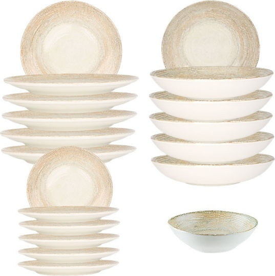 Bonna Bej Porțelan Set de Vase 19buc