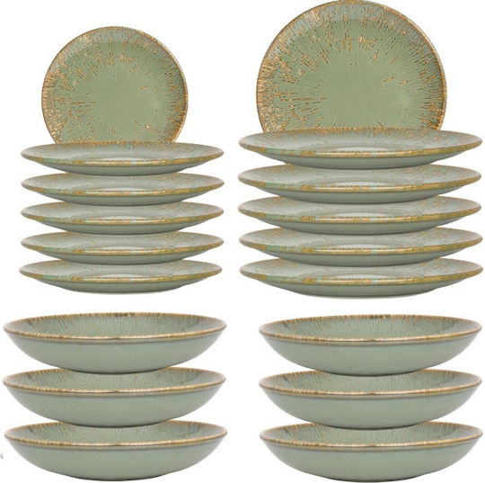 Bonna Green Porcelain Dinnerware Set 18pcs