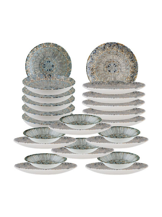 Bonna Multicolor Porțelan Set de Vase 24buc