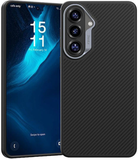 Benks Задна Корица Aramid Fiber / Силикон Черен (Galaxy S26+)
