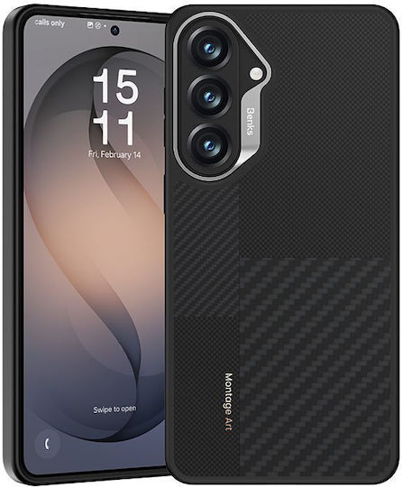 Benks 360 Full Cover Aramid Fiber Silicon Negru (Galaxy S26)
