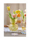 Kaemingk Dekorative Vase Glas Gelbe 18x18xH23cm