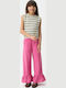 Kids Trousers Fabric Pink