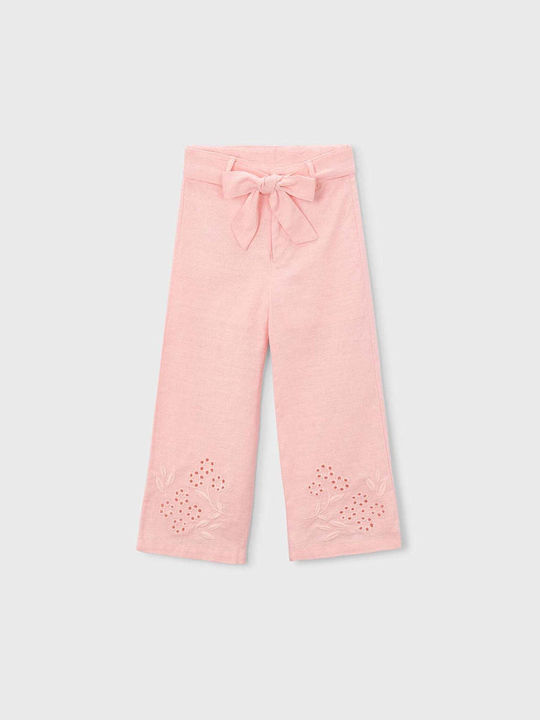 Mayoral Kinderhose Leinen Rosa Sanft