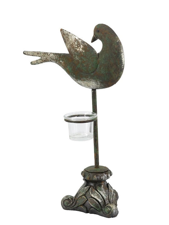 Artekko Кандилник Металик в Зелен Цвят 23.5x35.6x11.4см