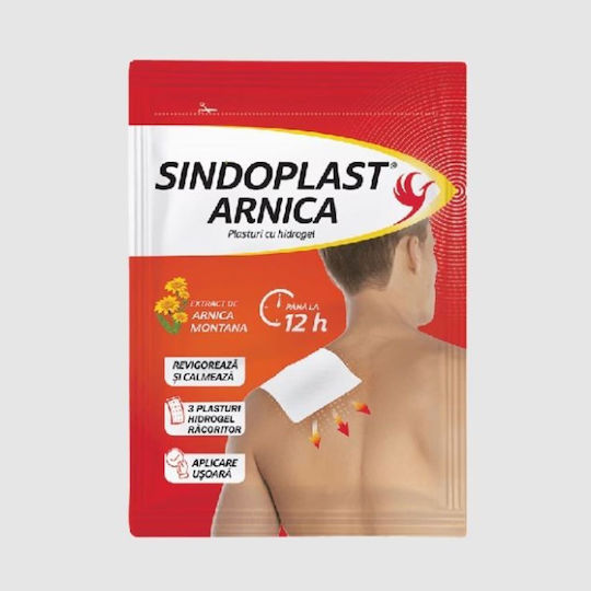 Plasturi Hidrogel Pentru Ameliorarea Durerii Sindoplast Arnica 3 Bucăți Fiterman Pharma