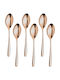 Inoxriv Set Linguri Inoxidabile Roz 20.5cm 6 Bucăți
