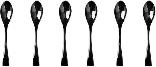 Raki Wicked Set Of Black Stainless Steel Spoons 6 Pieces