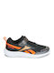 Rush Runner 5 Kids Sports Shoes Running with Hoop & Loop Closure Black