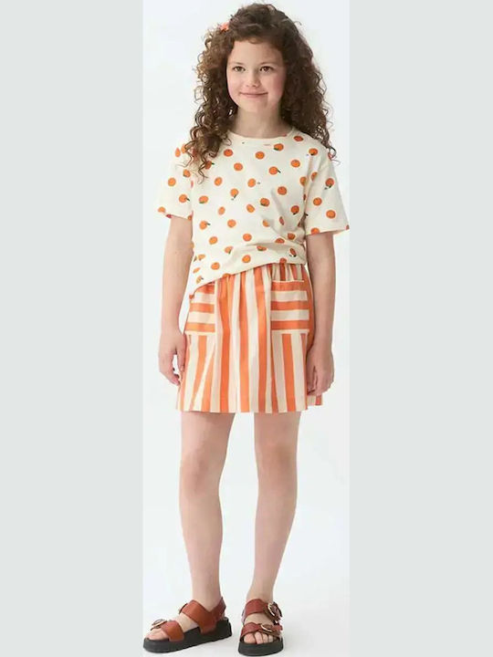 Kids Short-Sleeved Orange Top