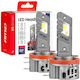 AMiO Car and Motorcycle Lamps X5 Winger H15 Canbus LED 6000K Cold White 12V 45W 2pcs