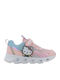 Kids Sneakers Anatomic with Hoop & Loop Closure & Lights Pink