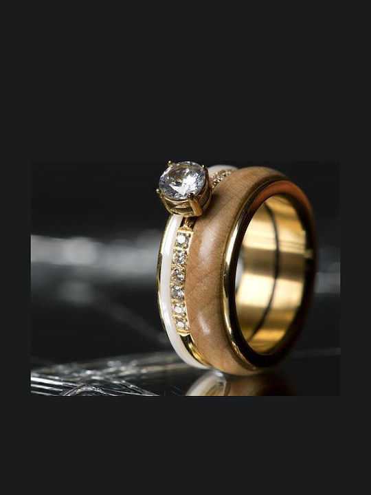 iXXXi Women's Gold Plated Steel Ring