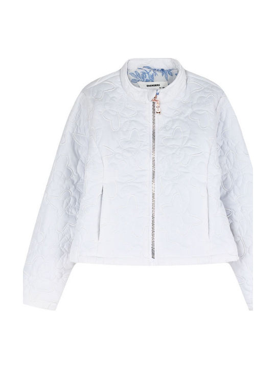 Kids Casual Short Double Sided White Jacket
