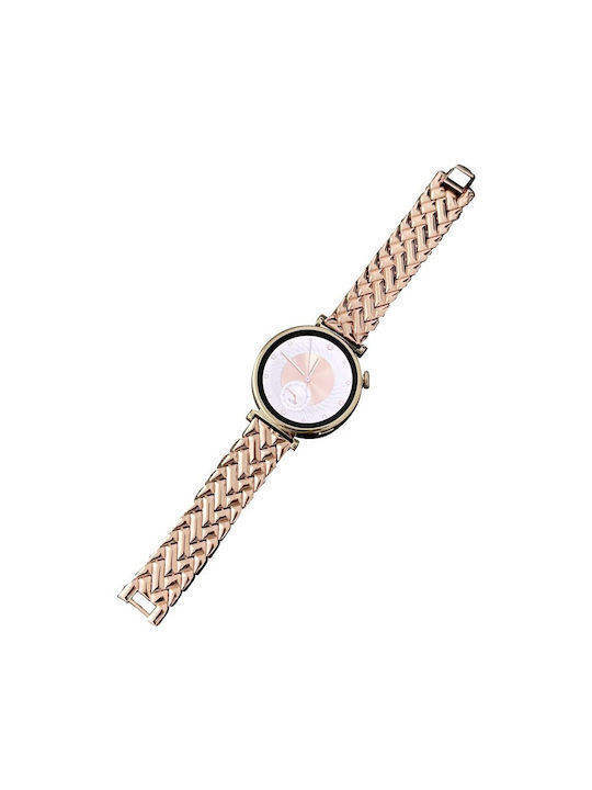 Λουράκι Ανοξείδωτο Ατσάλι Ροζ Χρυσό (Xiaomi Watch S4 41mm)