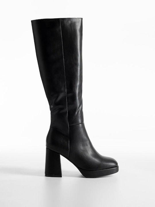 Women's Boots with High Heel Black X26-353-A-100-1-MAVRO