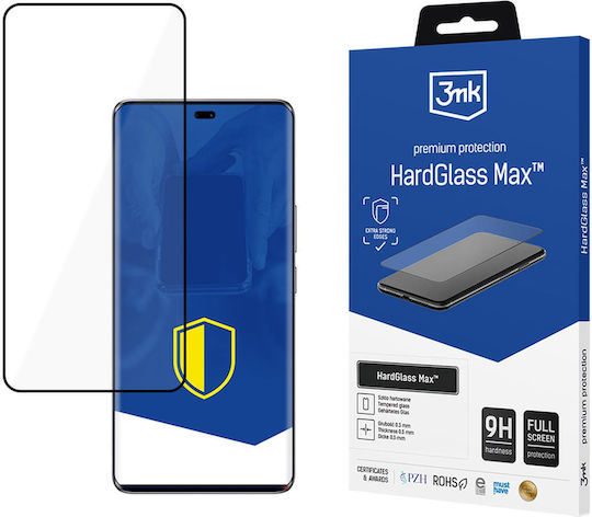 3MK Hardglass Max Vollflächiger Gehärteter Glas Schwarz (Honor Magic7 Lite)