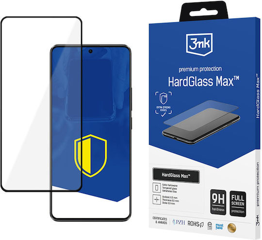 3MK Hardglass Max Full Face Tempered Glass Μαύρο (Poco X6 Pro)